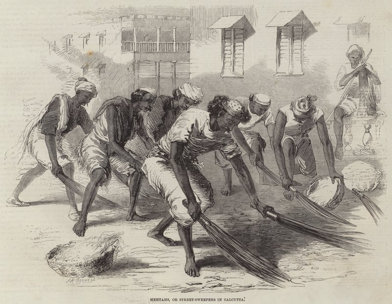 Mehtahs, o Barrenderos en Calcuta de Joseph Austin Benwell