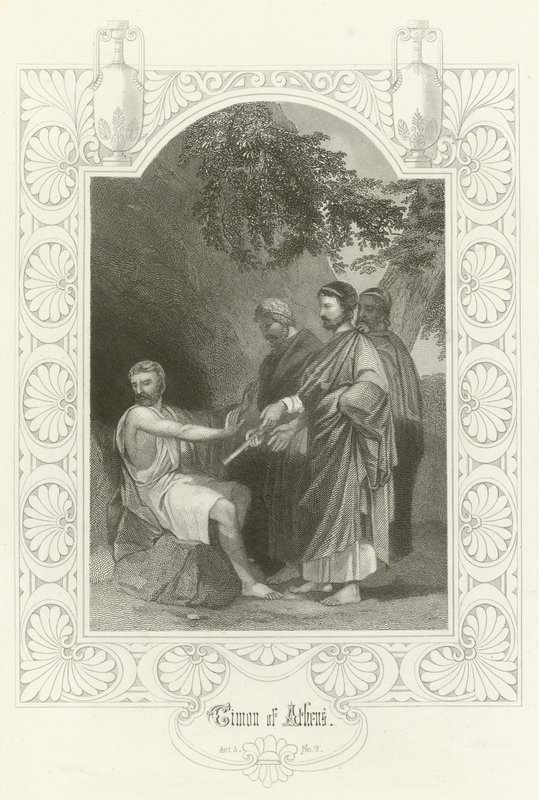 Timon de Atenas, Acto V, escena ii de Joseph Kenny Meadows