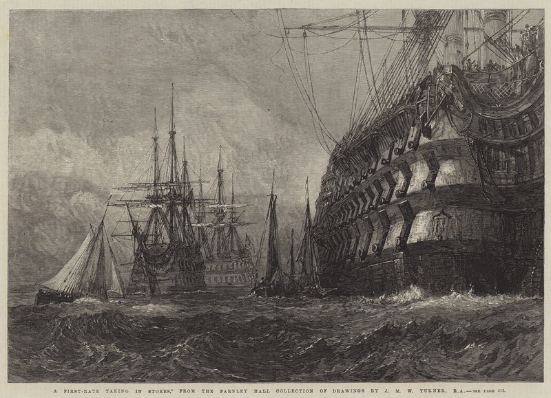 Un primer rango tomando provisiones de Joseph Mallord William Turner