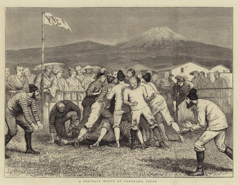 Un Partido de Fútbol en Yokohama, Japón de Joseph Nash