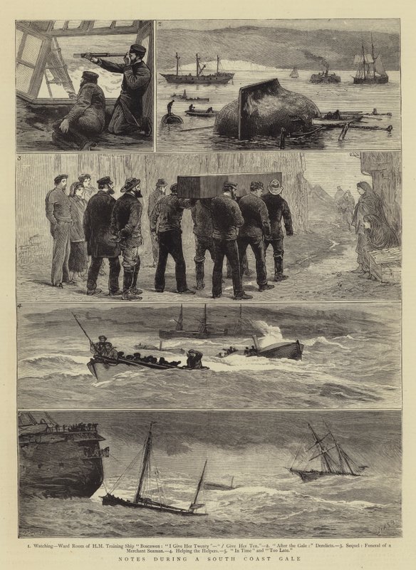 Notas durante un temporal en la costa sur de Joseph Nash