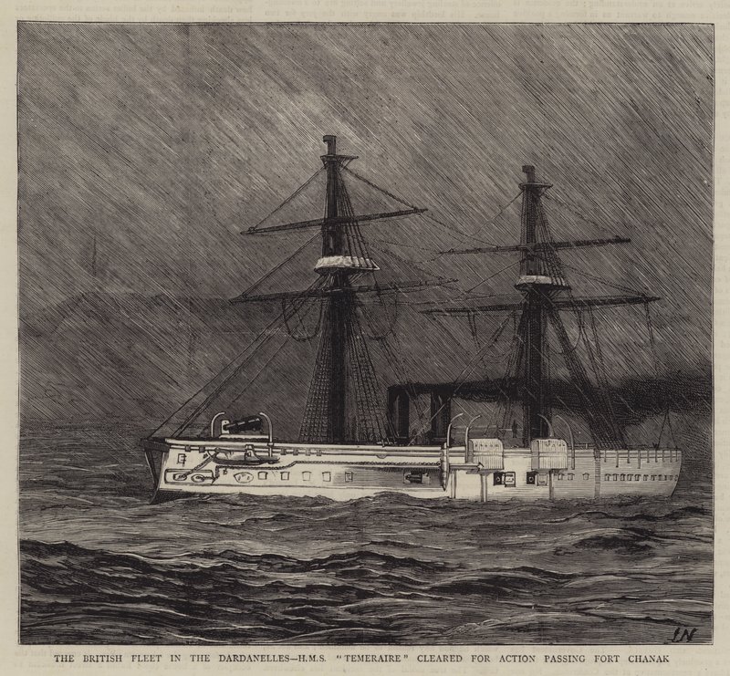 La flota británica en los Dardanelos de Joseph Nash