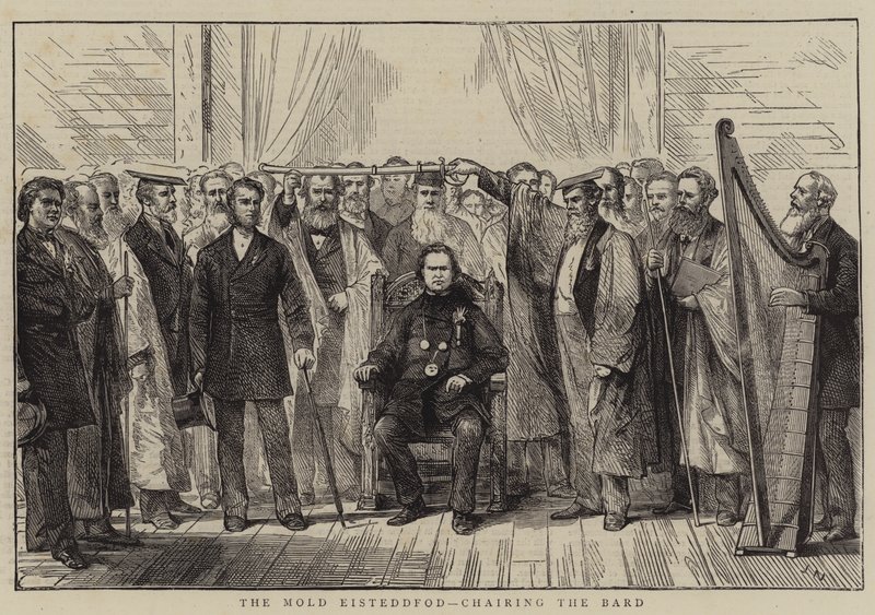 El Eisteddfod de Mold, coronación del Bardo de Joseph Nash