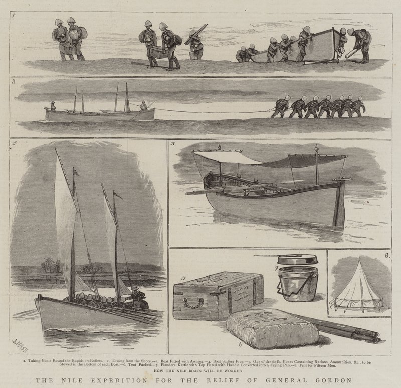 La Expedición del Nilo para el Rescate del General Gordon de Joseph Nash