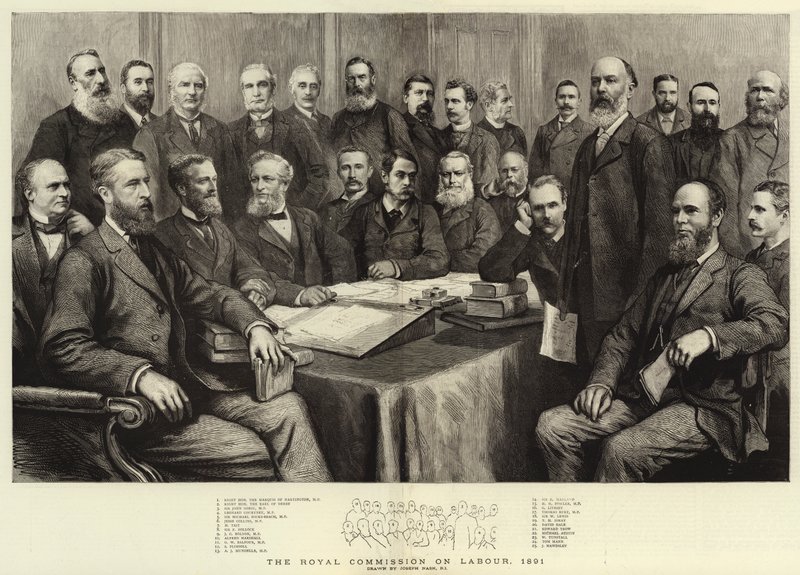 La Comisión Real sobre el Trabajo, 1891 de Joseph Nash