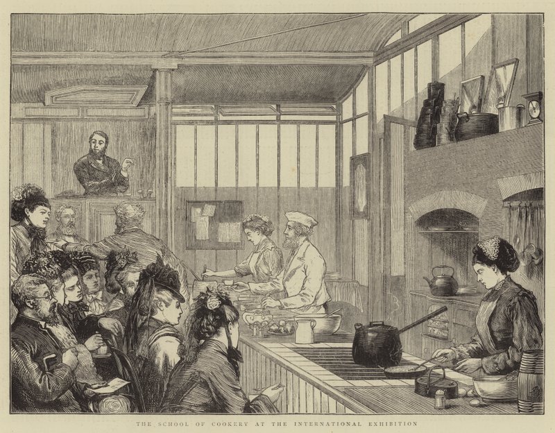 La Escuela de Cocina en la Exposición Internacional de Joseph Nash
