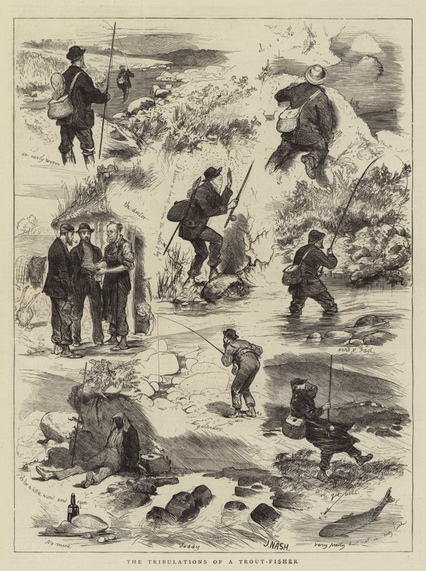 Las tribulaciones de un pescador de truchas de Joseph Nash