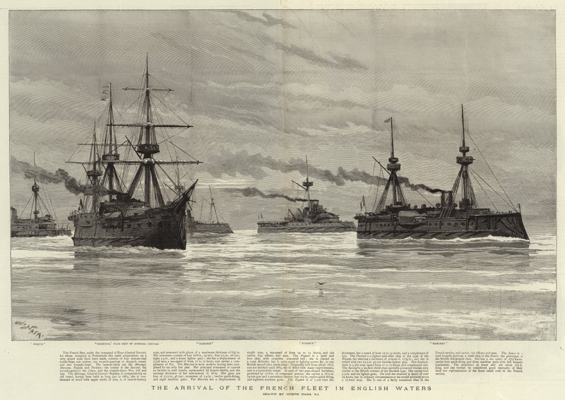 La llegada de la Flota Francesa a Aguas Inglesas de Joseph Nash