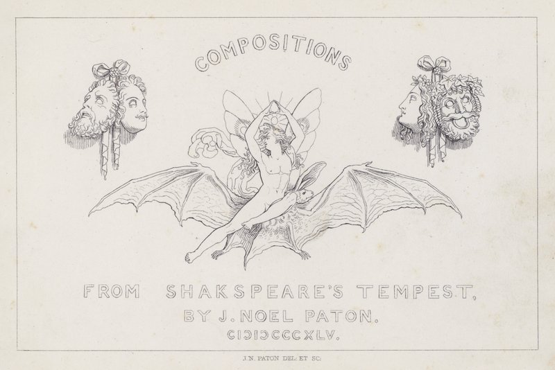La Tempestad de Shakespeare de Joseph Noel after Paton