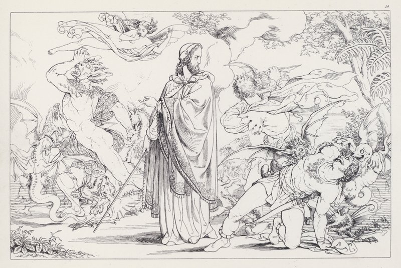 La Tempestad de Shakespeare, Acto IV, Escena 1 de Joseph Noel after Paton