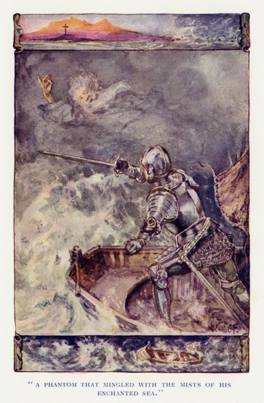Ilustración para Sir Knight of the Splendid Way de Joseph (after) Finnemore