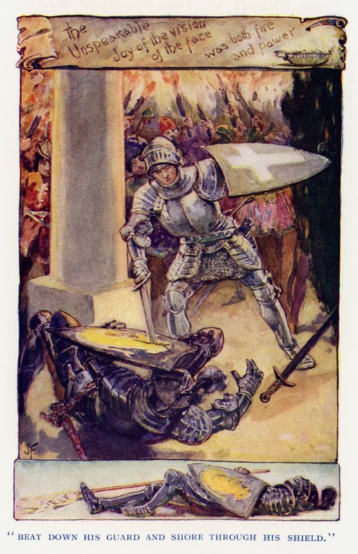 Ilustración para Sir Knight of the Splendid Way de Joseph (after) Finnemore