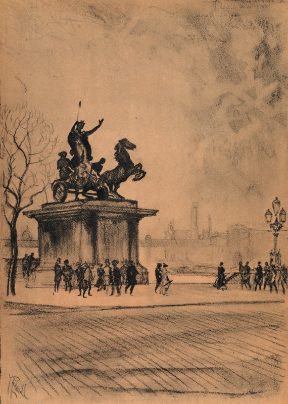 Boadicea, Puente de Westminster de Joseph (after) Pennell