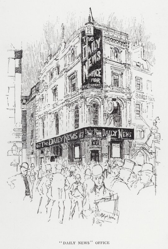 Oficina del "Daily News" de Joseph (after) Pennell