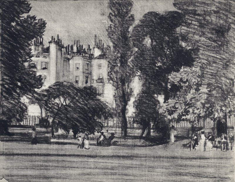 Park Lane, desde el Parque de Joseph (after) Pennell