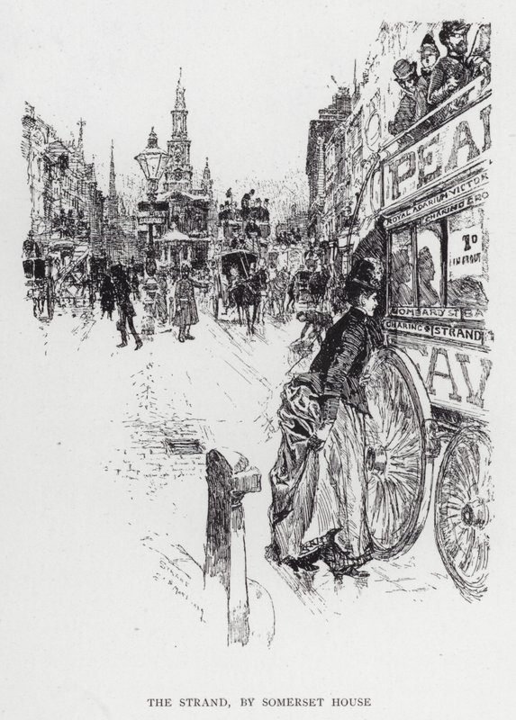 The Strand, por Somerset House de Joseph (after) Pennell