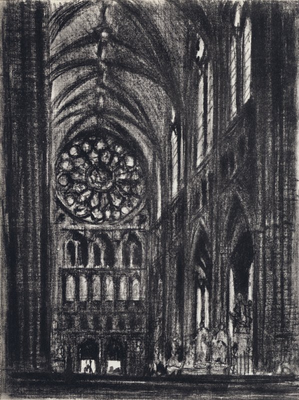 El Transepto, Westminster de Joseph (after) Pennell