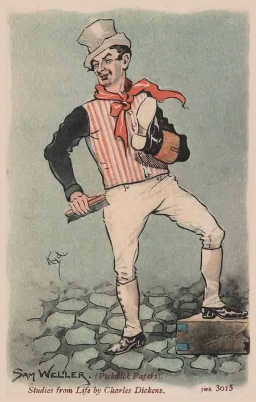 Sam Weller, Los papeles póstumos del Club Pickwick de Joseph Clayton  Clarke