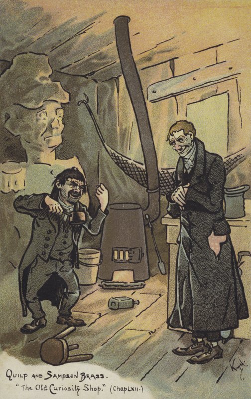 Quilp y Sampson Brass, La tienda de antigüedades de Joseph Clayton Clarke
