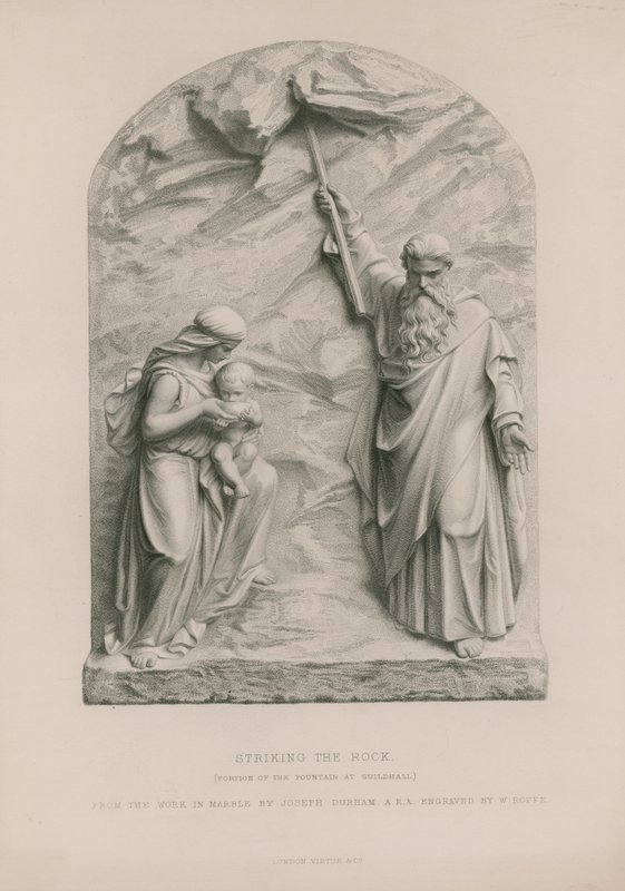 Moisés Golpeando la Roca de Joseph Durham
