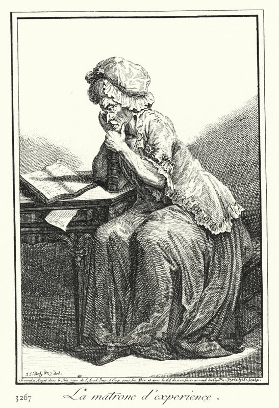 La matrona experimentada (grabado) de Joseph Franz von (after) Goez