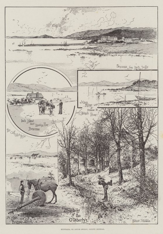Buncrana, en Lough Swilly, Condado de Donegal de Joseph Holland Tringham