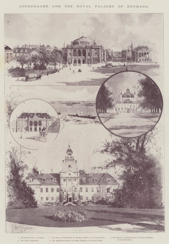 Copenhague y los palacios reales de Dinamarca de Joseph Holland Tringham