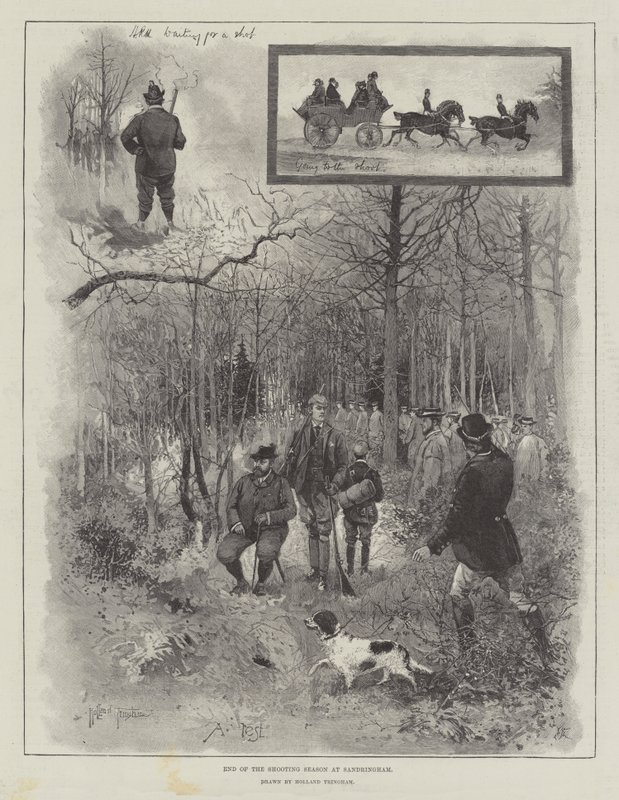 Fin de la Temporada de Caza en Sandringham de Joseph Holland Tringham
