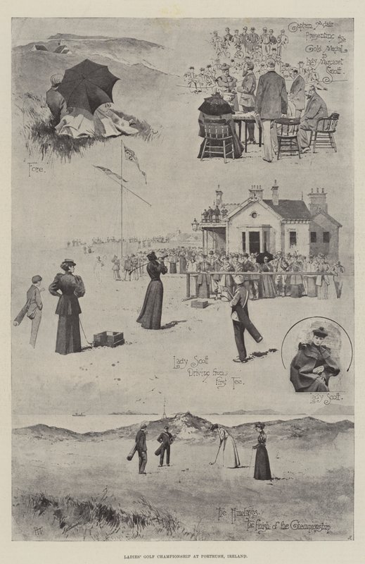 Campeonato de golf femenino en Portrush, Irlanda de Joseph Holland Tringham