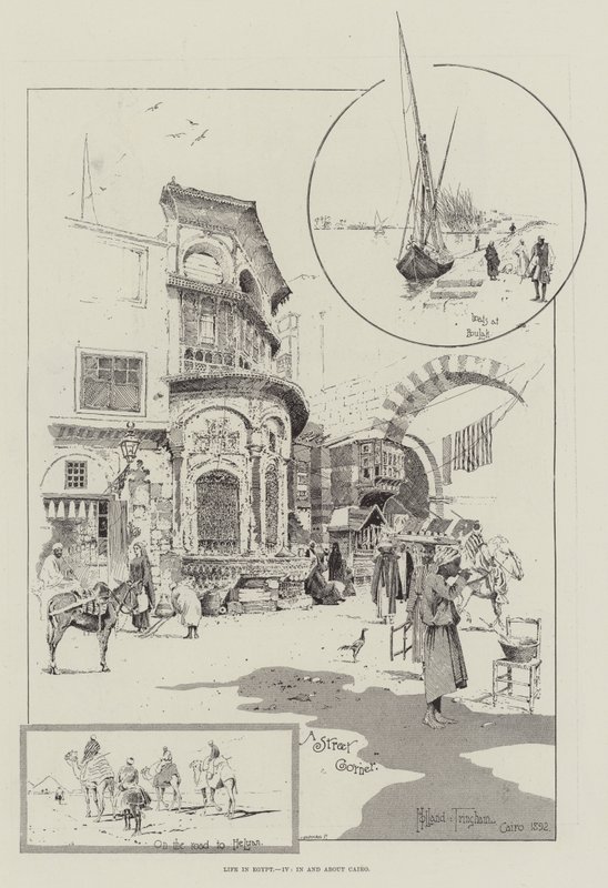 Vida en Egipto, en y alrededor de El Cairo de Joseph Holland Tringham