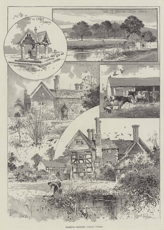 Bocetos de Ockley, Surrey de Joseph Holland Tringham