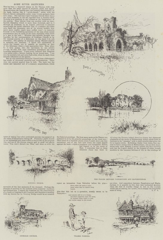 Algunos bocetos de río de Joseph Holland Tringham