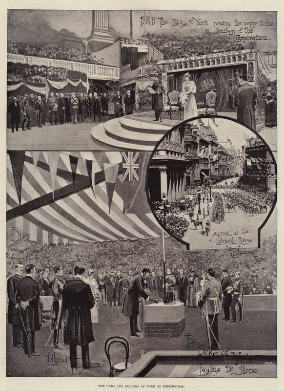 El Duque y la Duquesa de York en Birmingham de Joseph Holland Tringham