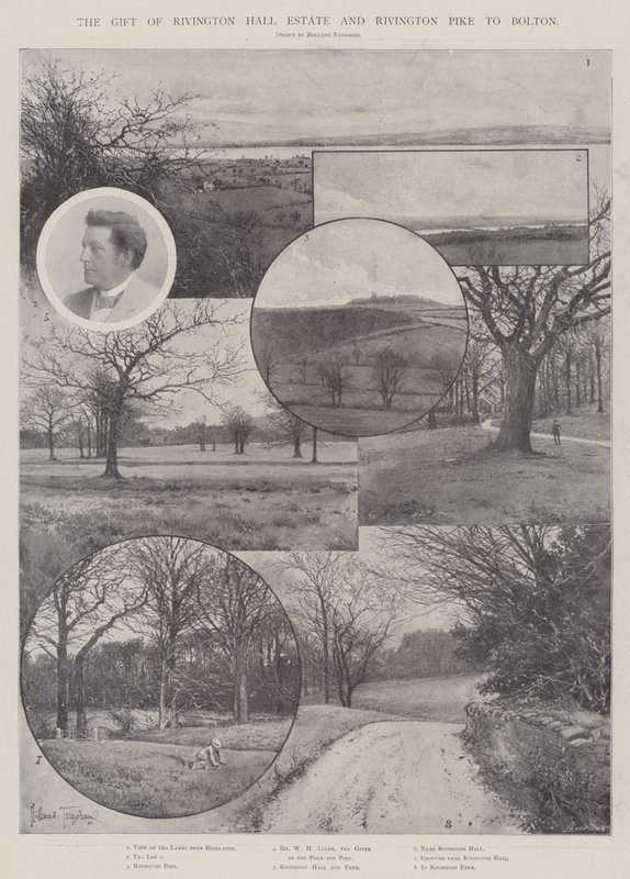 El regalo de la finca Rivington Hall y Rivington Pike a Bolton de Joseph Holland Tringham