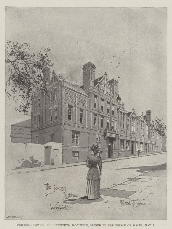 El Instituto de la Iglesia de los Soldados, Woolwich, inaugurado por el Príncipe de Gales, 7 de mayo de Joseph Holland Tringham