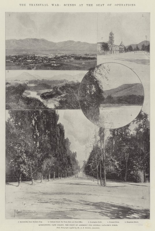 La guerra de Transvaal, escenas en el lugar de las operaciones de Joseph Holland Tringham