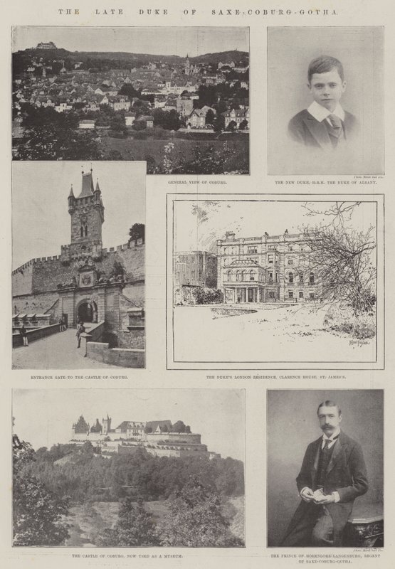 El difunto Duque de Sajonia-Coburgo-Gotha de Joseph Holland Tringham