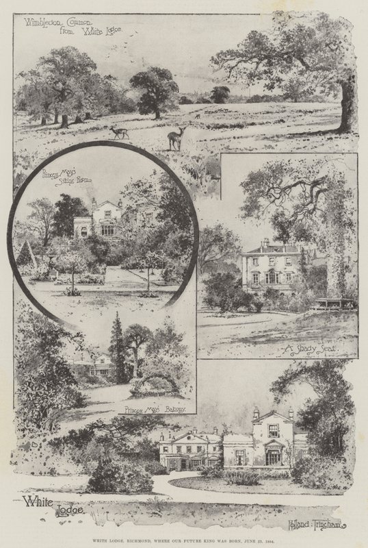 White Lodge, Richmond, donde nació nuestro futuro rey, 23 de junio de 1894 de Joseph Holland Tringham