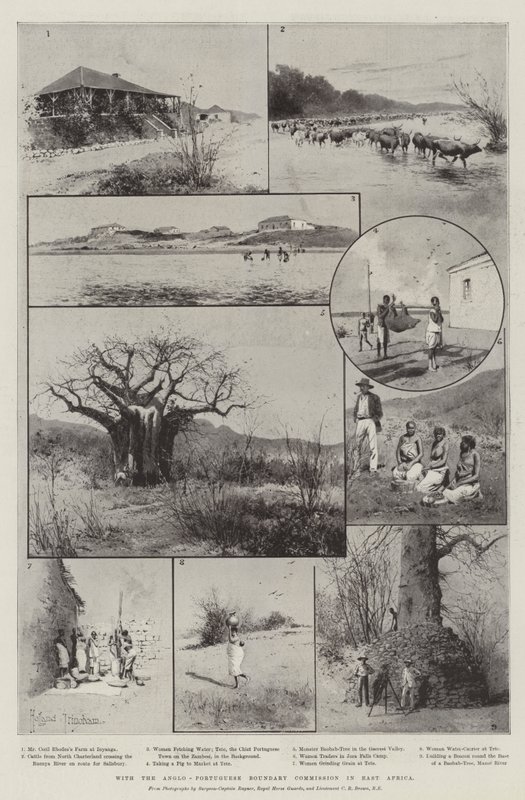 Con la Comisión de Límites Anglo-Portuguesa en África Oriental de Joseph Holland Tringham