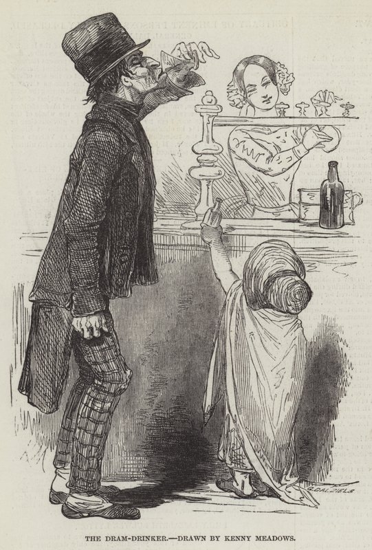 El bebedor de aguardiente de Joseph Kenny Meadows