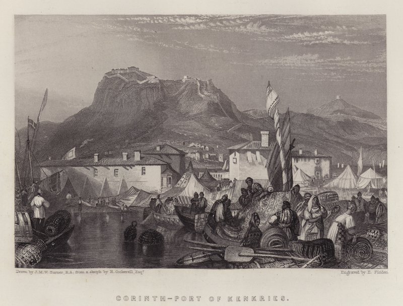 Corinto, Puerto de Kenkries de Joseph Mallord William (after) Turner