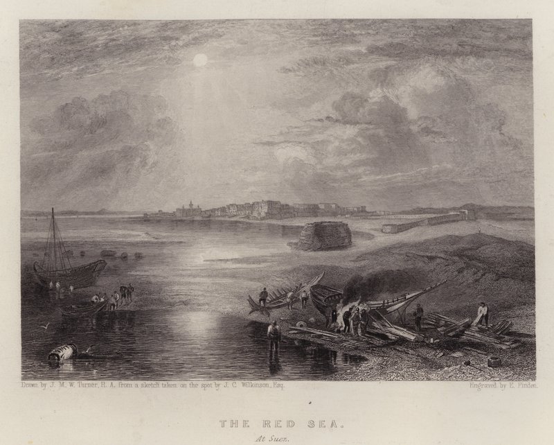 El Mar Rojo, en Suez de Joseph Mallord William (after) Turner