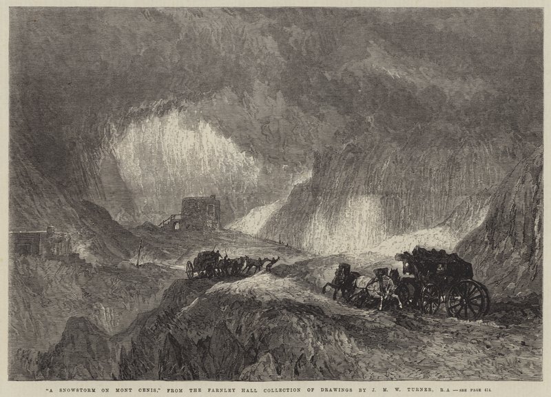 Una tormenta de nieve en Mont Cenis de Joseph Mallord William Turner