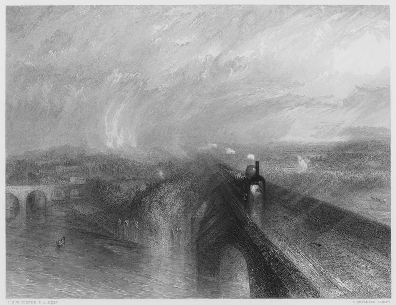 Lluvia, vapor y velocidad, del cuadro en la Galería Nacional de after Joseph Mallord William Turner