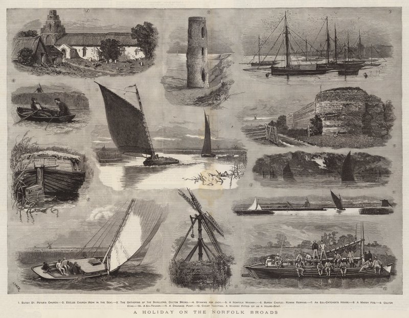Unas vacaciones en los Norfolk Broads de Joseph Nash
