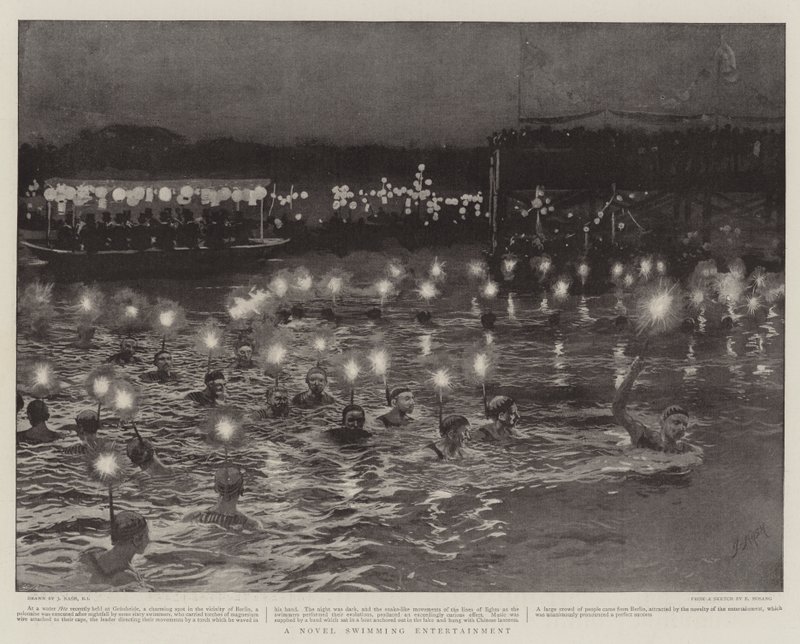 Un entretenimiento de natación novedoso de Joseph Nash
