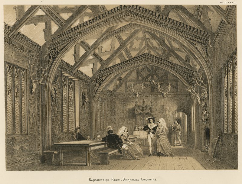 Sala de Banquetes, Bramhall, Cheshire de Joseph Nash