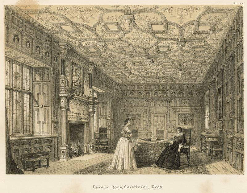 Sala de dibujo, Chastleton, Oxon de Joseph Nash