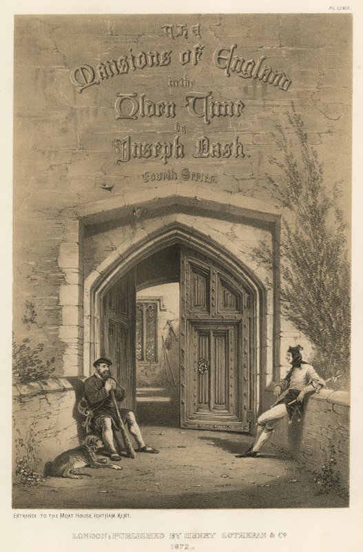 Entrada a la Casa del Foso, Ightham, Kent de Joseph Nash