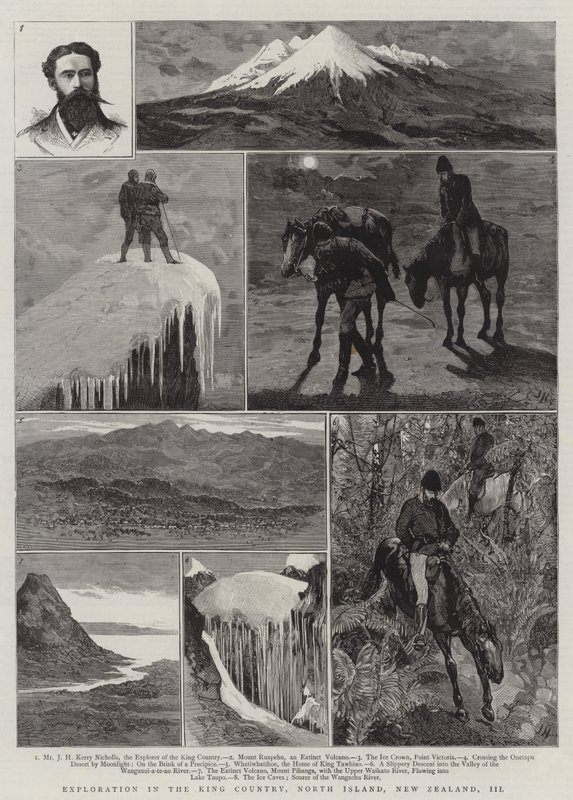 Exploración en el País del Rey, Isla Norte, Nueva Zelanda, III de Joseph Nash